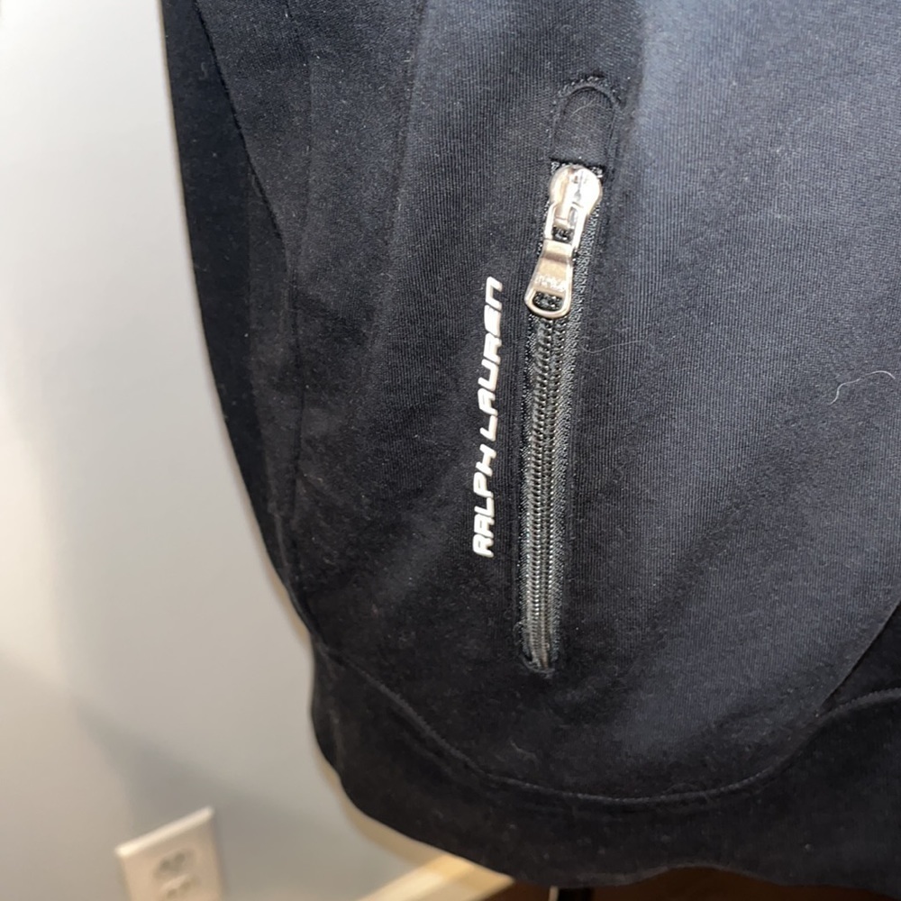 POLO Ralph Lauren. Performance Jacket Grey Black Track Training Jacket Small - Picture 3 of 6